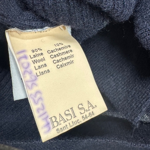 Armand Basi Men’s Wool Cashmere Blend Argyle Plaid Knit Faux Cardigan Sweater L - Picture 15 of 16